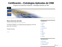 Tablet Screenshot of certificacionencrm.wordpress.com