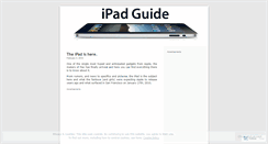 Desktop Screenshot of ipadguide.wordpress.com