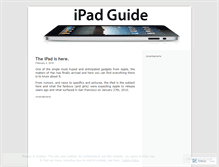 Tablet Screenshot of ipadguide.wordpress.com