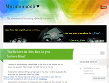 Tablet Screenshot of mormonnoob.wordpress.com