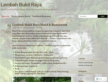 Tablet Screenshot of bukitrayahotel.wordpress.com