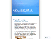 Tablet Screenshot of chriscookin.wordpress.com