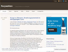 Tablet Screenshot of flurywahlen.wordpress.com