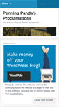 Mobile Screenshot of penningpanda.wordpress.com