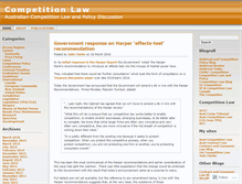 Tablet Screenshot of competitionlaw.wordpress.com
