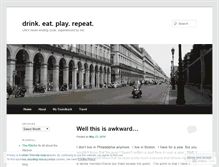 Tablet Screenshot of drinkeatplayrepeat.wordpress.com