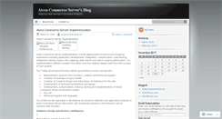 Desktop Screenshot of aiveacommerceserver.wordpress.com