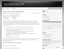 Tablet Screenshot of aiveacommerceserver.wordpress.com