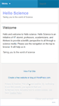 Mobile Screenshot of hellosciencein.wordpress.com