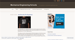 Desktop Screenshot of mechanicalengineeringschools.wordpress.com