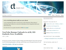 Tablet Screenshot of chaotictech.wordpress.com