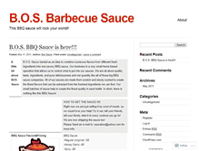 Tablet Screenshot of bossauce.wordpress.com