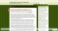 Desktop Screenshot of mytesticularcancer.wordpress.com