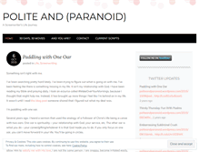 Tablet Screenshot of politeandparanoid.wordpress.com