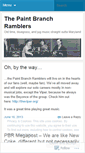 Mobile Screenshot of paintbranchramblers.wordpress.com