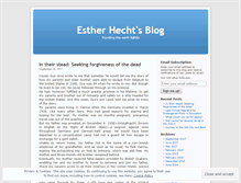 Tablet Screenshot of estherhecht.wordpress.com