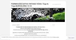 Desktop Screenshot of formaciondeyoga.wordpress.com