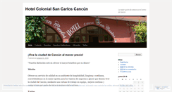 Desktop Screenshot of hotelsancarloscancun.wordpress.com