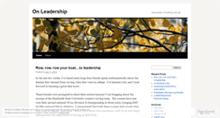 Desktop Screenshot of higheredleadership.wordpress.com