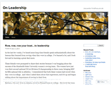 Tablet Screenshot of higheredleadership.wordpress.com