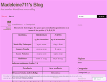 Tablet Screenshot of madeleine711.wordpress.com
