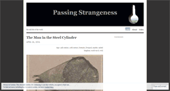 Desktop Screenshot of passingstrangeness.wordpress.com