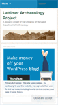 Mobile Screenshot of lattimerarchaeology.wordpress.com