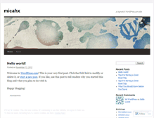 Tablet Screenshot of micahx.wordpress.com
