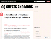 Tablet Screenshot of gqmods.wordpress.com