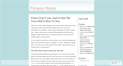 Desktop Screenshot of fitnessmoon.wordpress.com