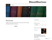 Tablet Screenshot of bimadhartono.wordpress.com