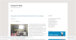 Desktop Screenshot of easypackindia.wordpress.com