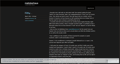 Desktop Screenshot of mattoberhaus.wordpress.com