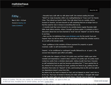 Tablet Screenshot of mattoberhaus.wordpress.com