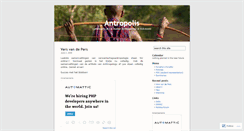 Desktop Screenshot of antropolis.wordpress.com