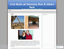 Tablet Screenshot of harmonyrow.wordpress.com