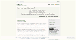 Desktop Screenshot of icrochet.wordpress.com