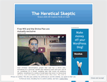 Tablet Screenshot of hereticalskeptic.wordpress.com