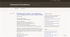 Desktop Screenshot of devaneiospsi.wordpress.com