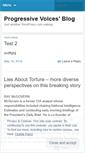 Mobile Screenshot of progressivevoices.wordpress.com