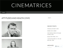 Tablet Screenshot of cinematrices.wordpress.com
