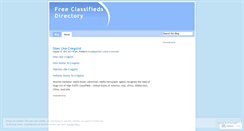 Desktop Screenshot of freeclassifiedsdirectory.wordpress.com