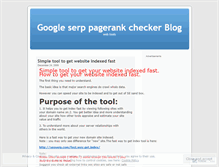 Tablet Screenshot of googleserppagerankchecker.wordpress.com