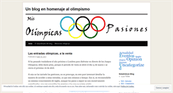 Desktop Screenshot of misolimpicaspasiones.wordpress.com