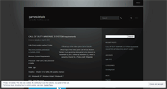 Desktop Screenshot of gamesdetails.wordpress.com