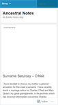 Mobile Screenshot of ancestralnotes.wordpress.com