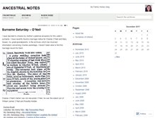 Tablet Screenshot of ancestralnotes.wordpress.com