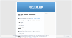 Desktop Screenshot of ifsptcc2.wordpress.com