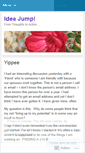 Mobile Screenshot of ideajump.wordpress.com