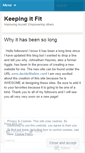 Mobile Screenshot of keepingitfit.wordpress.com